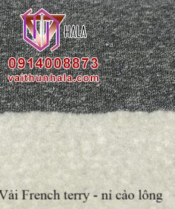 vải french terry nỉ cào lông