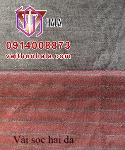 vải sọc hai da