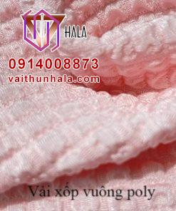 vải xốp vuông poly