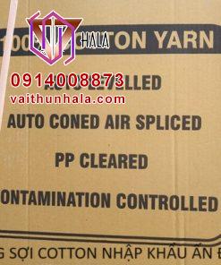 Thùng sợi cotton nhập khẩu Ấn Độ